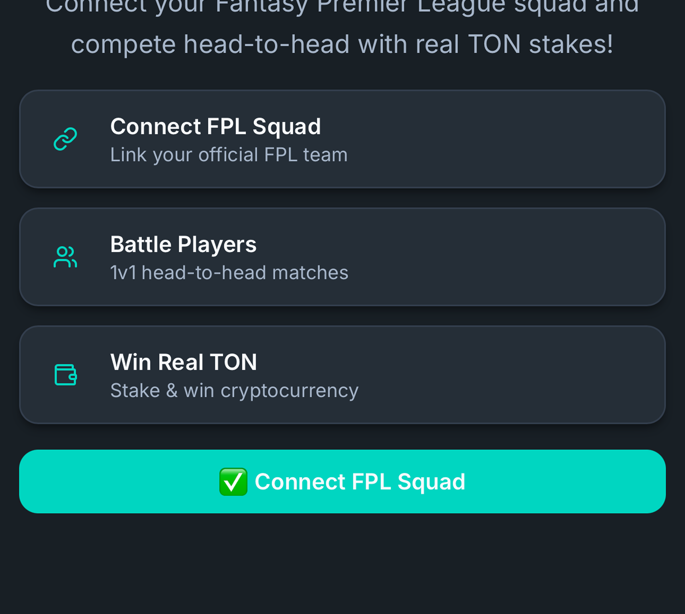 Connect your FPL team using FPL ID or Name